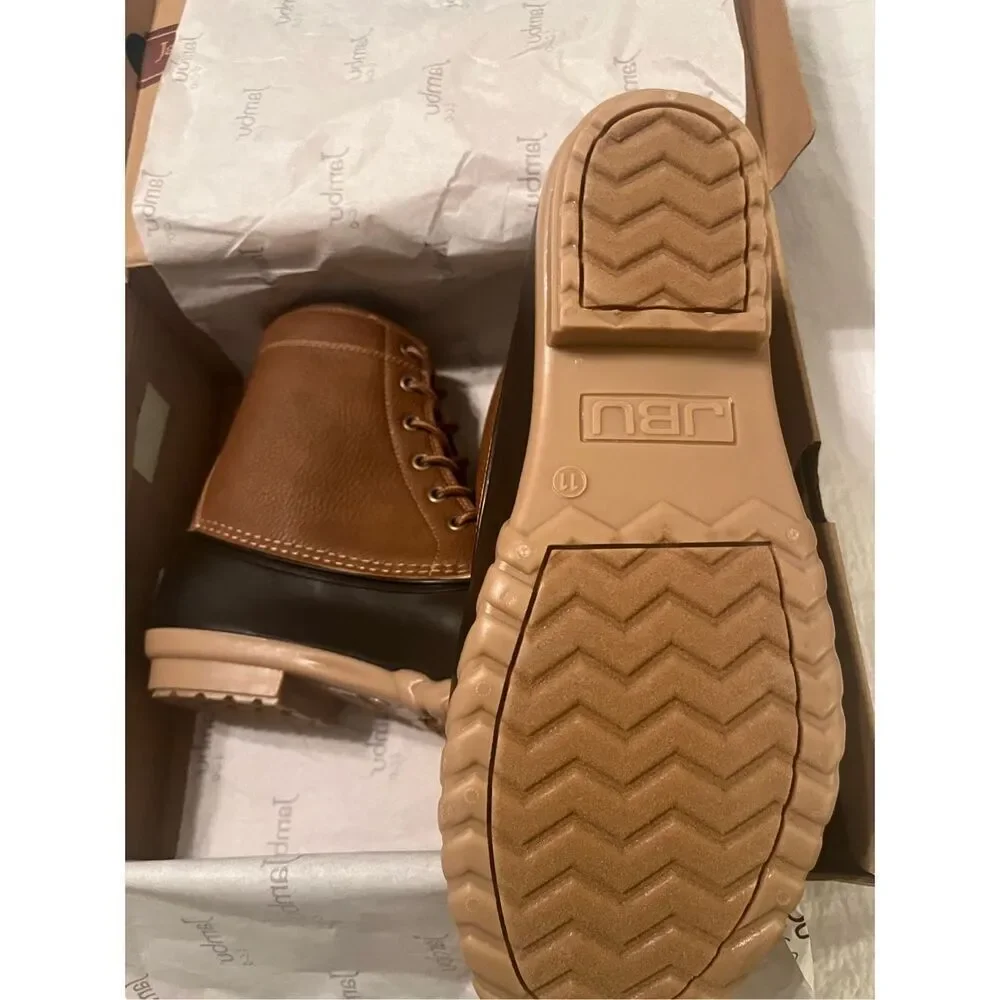 NEW NIB JBU by Jambu TAN Men's Maine Duck Boot, US 9M Waterproof